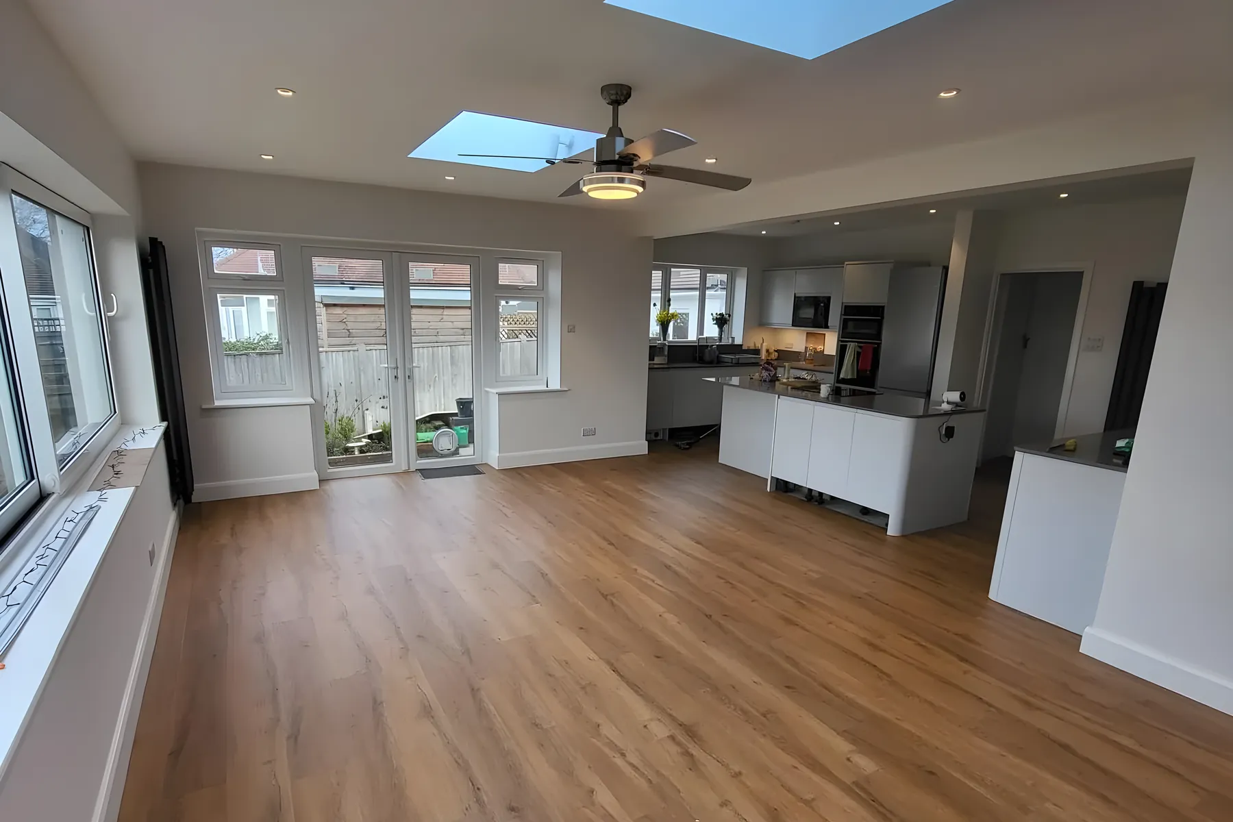 A living room after Park Flooring fitted oak effect LVT