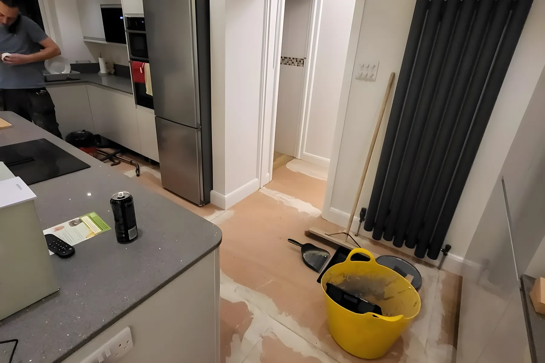 A subfloor prepared for LVT by Park Flooring
